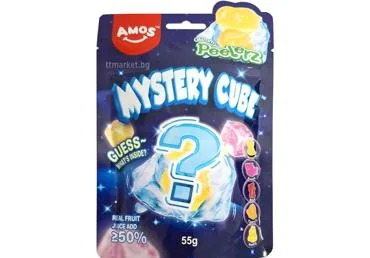 ŽELEJAS KONFEKTES MYSTERY CUBE PEELERZ AMOS 55G