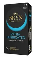 LIFESTYLES SKYN EXTRA LUBRICATED PREZERVATĪVI, 10GAB.