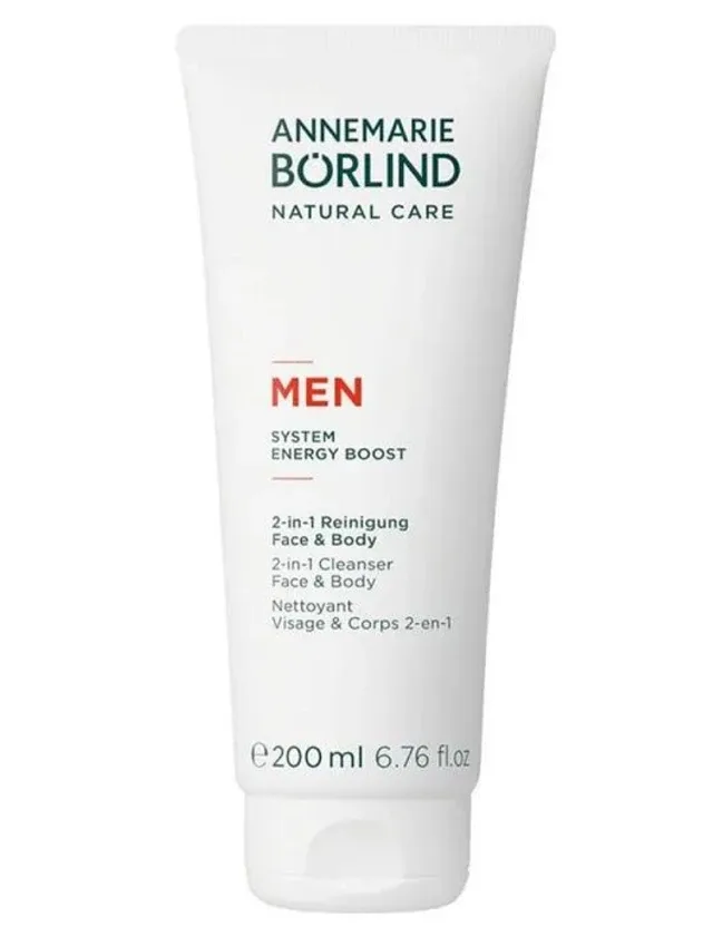 Annemarie Borlind Men System Energy boost 2IN1 attīrošs līdzeklis, 200 ml