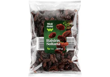 ROZĪNES SULTANA WELL DONE 500G