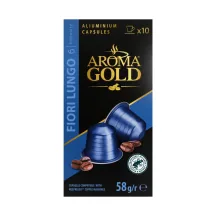 KAFIJAS KAPSULAS AROMA GOLD FIORI LUNGO 58G