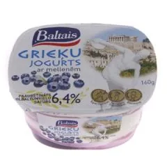 GRIEĶU JOGURTS BALTAIS AR MELLENĒM 160G