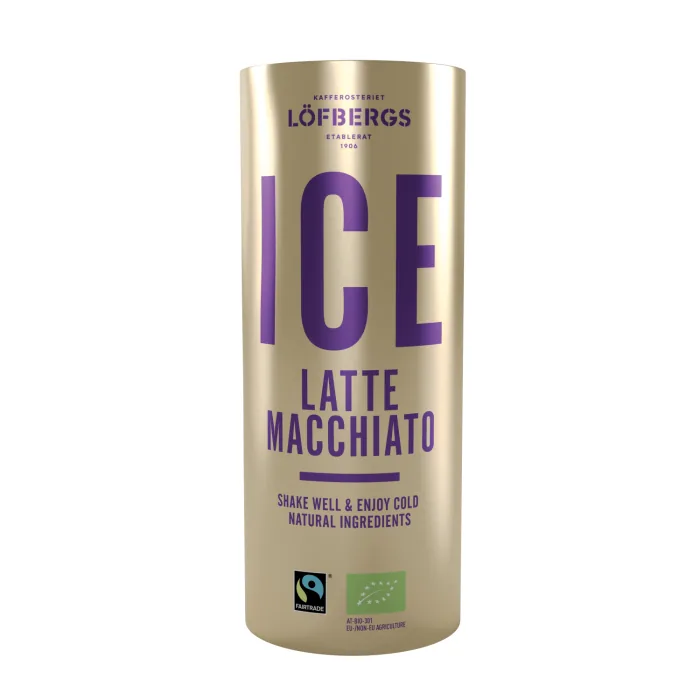 KAFIJAS DZĒRIENS LOFBERGS ICE LATTE MACCHIATTO, ORGANIC 230ML