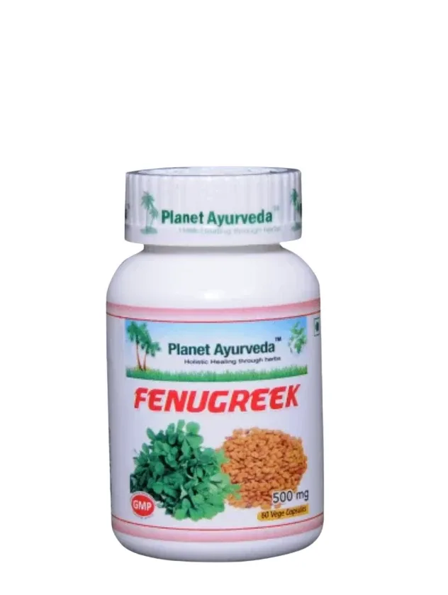 Planet Ayurveda® Fenugreek Organic ar trigonellas ekstraktu, 60 kapsulas