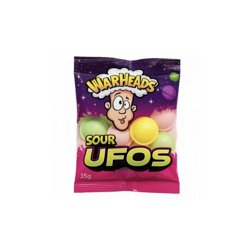 Конфеты Warheads Sour UFOs, 35 г