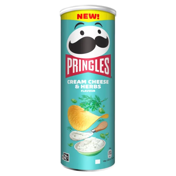 ČIPSI PRINGLES AR KRĒJUMA SIERA UN GARŠAUGU GARŠU 165G