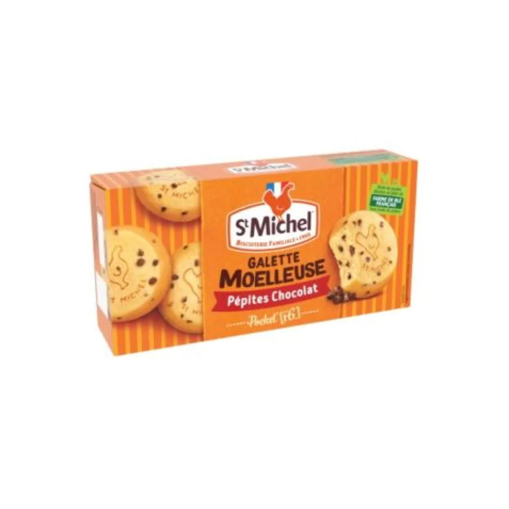 CEPUMI BISKVĪTA AR ŠOKOLĀDES GABALIŅIEM, 180G, IWP, ST MICHEL