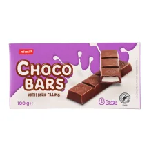PIENA ŠOKOLĀDES BATONIŅŠ RIMI AR PIENA PILDĪJUMU 100G