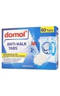 DOMOL ANTI-KALK TABLETES ŪDENS MĪKSTINĀŠANAI VEĻAS MAZGĀJAMĀM MAŠĪNĀM, 60GAB.