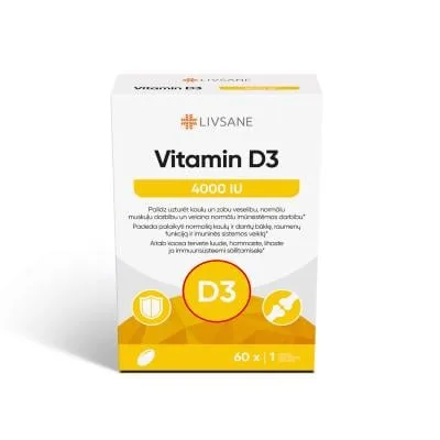 Livsane D3 4000 kapsulas N60