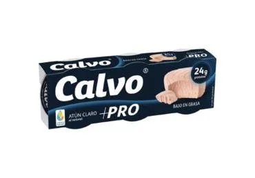 TUNZIVS SAVĀ SULĀ AR PAAUGSTINĀTU PROTEĪNA SATURU CALVO 3X65G