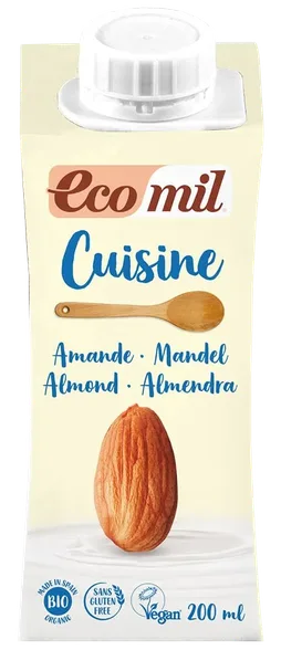 Ecomil Cuisine Almond kulinārijas krēms, 200 ml