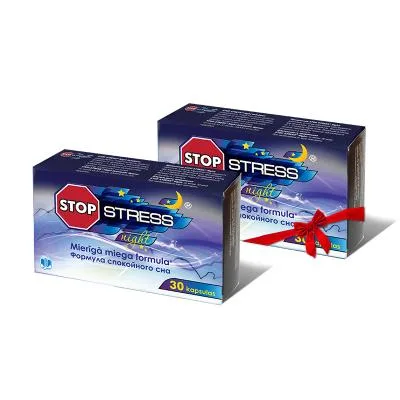 Stop. Stress® Night kapsulas N30 1+1 komplekts