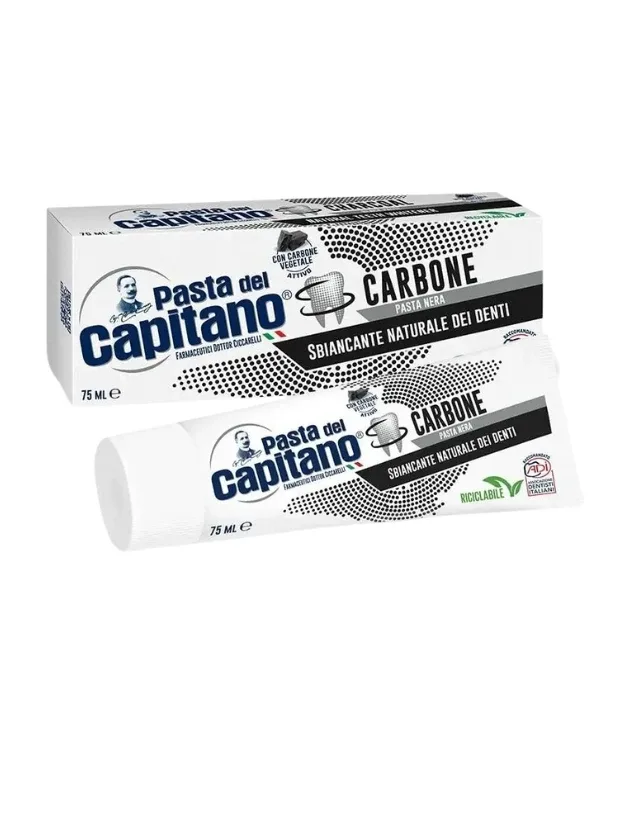 Зубная паста Pasta del Capitano с активированным углём, 75 мл