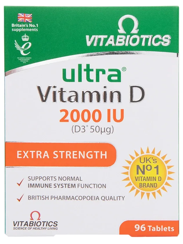 Vitabiotics Ultra Vitamin D 2000 SV, 96 tabletes