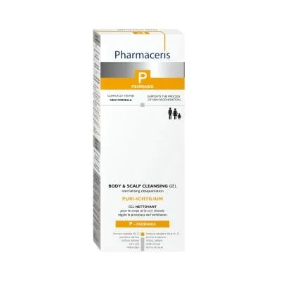 Pharmaceris P Puri-Ichtilium normalizējošs, attīrošs gels ķermenim un galvas ādai 250 ml