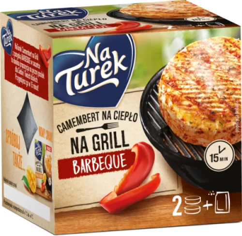 SIERS CEPŠANAI CAMAMBERT NATUREK GRILL, AR BBQ PAPRIKU, 205G