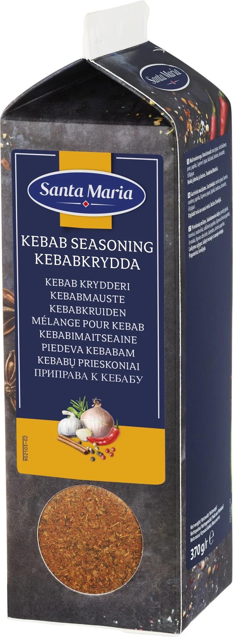 KEBABA GARŠVIELA 370 G, SANTA MARIA, TETRAPAKA