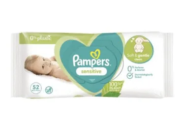 MITRĀS SALVETES PAMPERS SENSITIVE 52GAB.