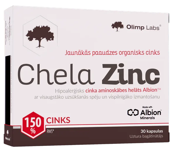 Olimp Labs Chela - Zinc kapsulas, 30 gab.