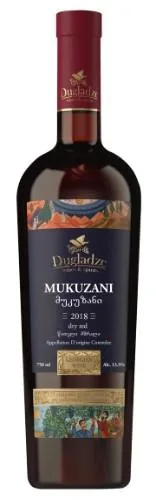 Красное вино Dugladze Mukuzani, сухое, 13,5%, 0,75 л