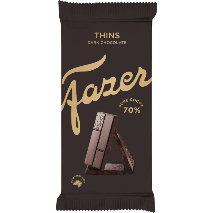 TUMŠĀ ŠOKOLĀDE KARL FAZER THINS 95G