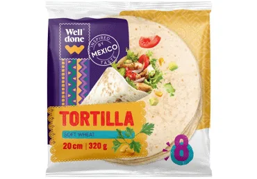 TORTILJAS WELL DONE 8GAB 320G 