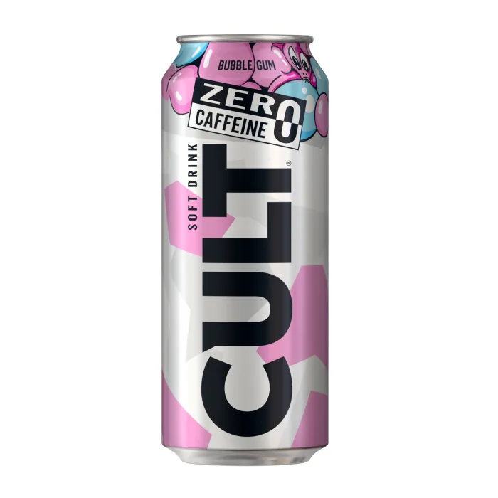 GĀZĒTS DZĒRIENS CULT BUBBLE GUM CAFFEINE FREE 500ML