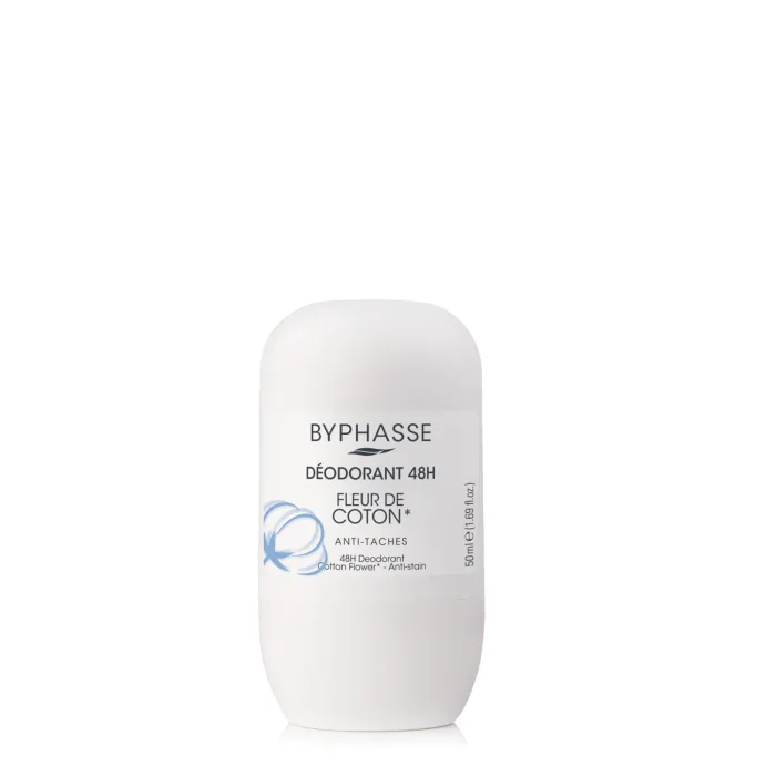 DEZODORANTS BYPHASSE COTTON FLOWER 48H, NESMĒRĒJOŠS 50ML
