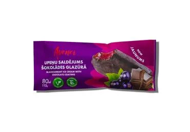 Saldējums upeņu šokolādes glazūrā Avenei 110 g