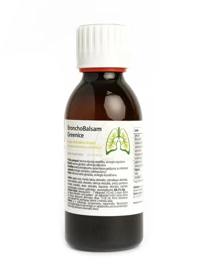 Greenice bronchobalsam balzams, 150 ml