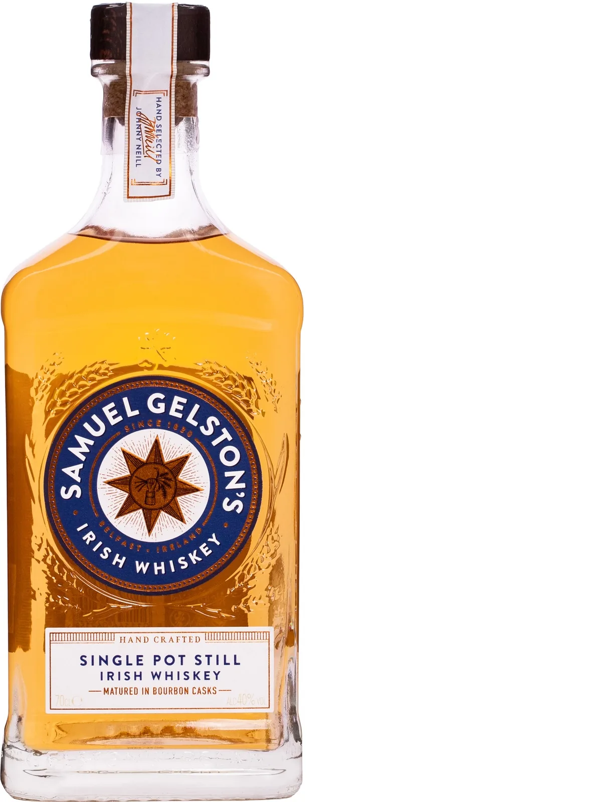 Viskijs Samuel Gelstons Single Pot Still, 40%, 0,7 l