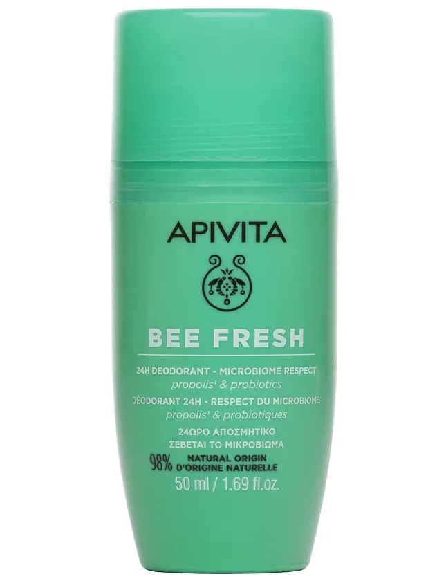 Apivita Bee Fresh 24H Microbiome respect dezodorants, 50 ml