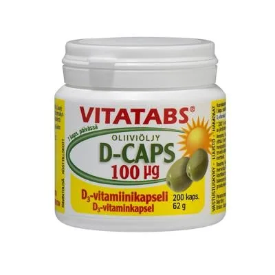 Vitatabs® D-Caps 100 ΜG kapsulas N200