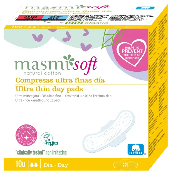 Masmi Soft Ultrathin Day higiēniskās paketes, 10 gab.
