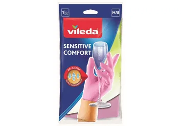 GUMIJAS CIMDI VILEDA SENSITIVE M IZMĒRS