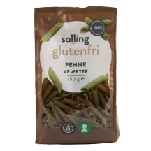 BEZGLUTĒNA PASTA PENNE SALLING GLUTENFRI ZAĻO ZIRNĪŠU 250G