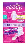 ALWAYS PLATINUM SCENT‑FREE NORMAL DUO HIGIĒNISKĀS PAKETES, 16GAB.