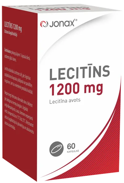 Jonax lecitīns 1200 mg kapsulas, 60 gab.