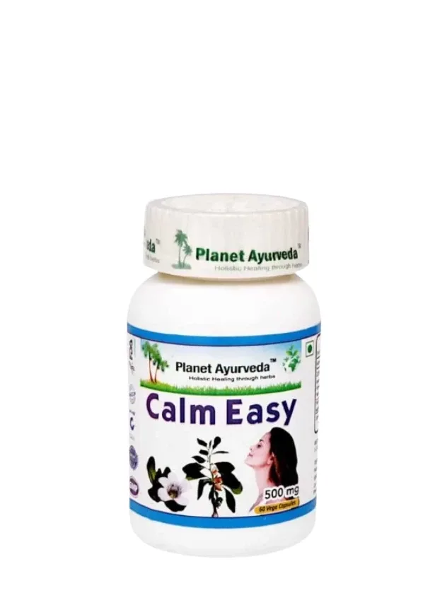 Planet Ayurveda® Calm Easy Organic mierīgam prātam, 60 kapsulas