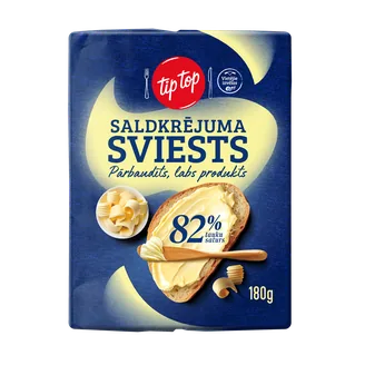 Sviests Tip Top saldkrējuma 82% 180 g