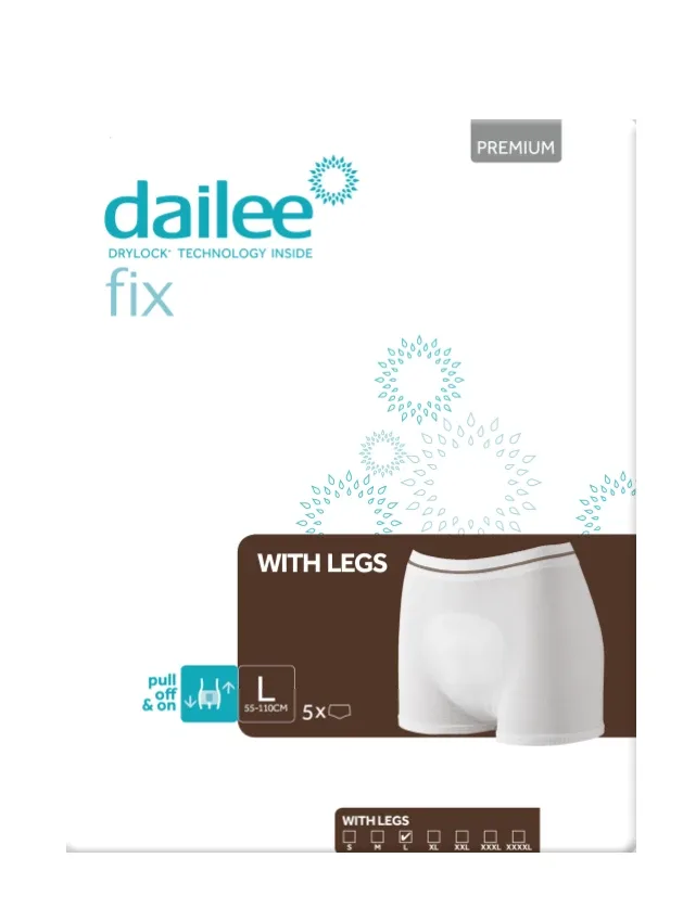 Dailee Fix Premium W legs izmērs L daudzkārt lietojamas tīkliņbiksītes, 5 gb.