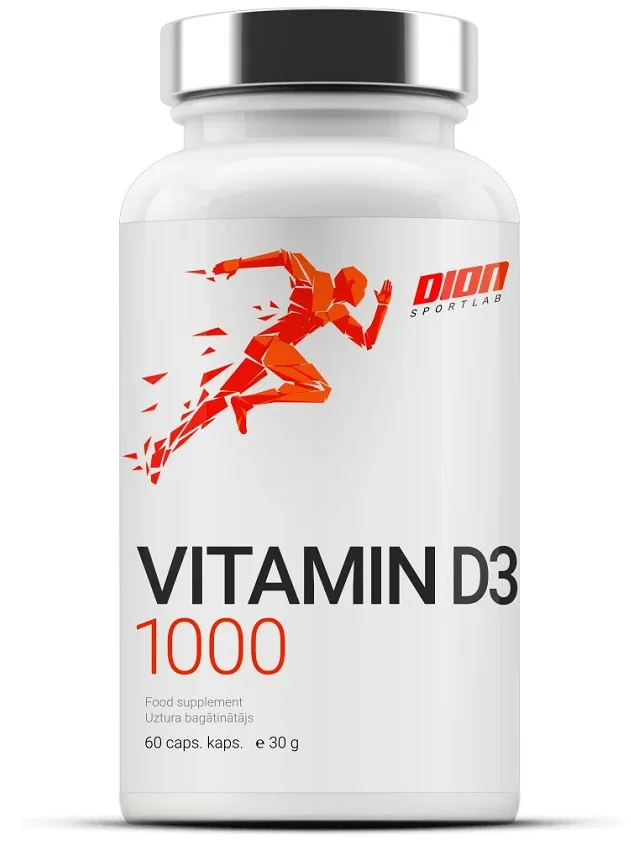 Dion Sportlab Vitamin D3 1000, 60 kapsulas