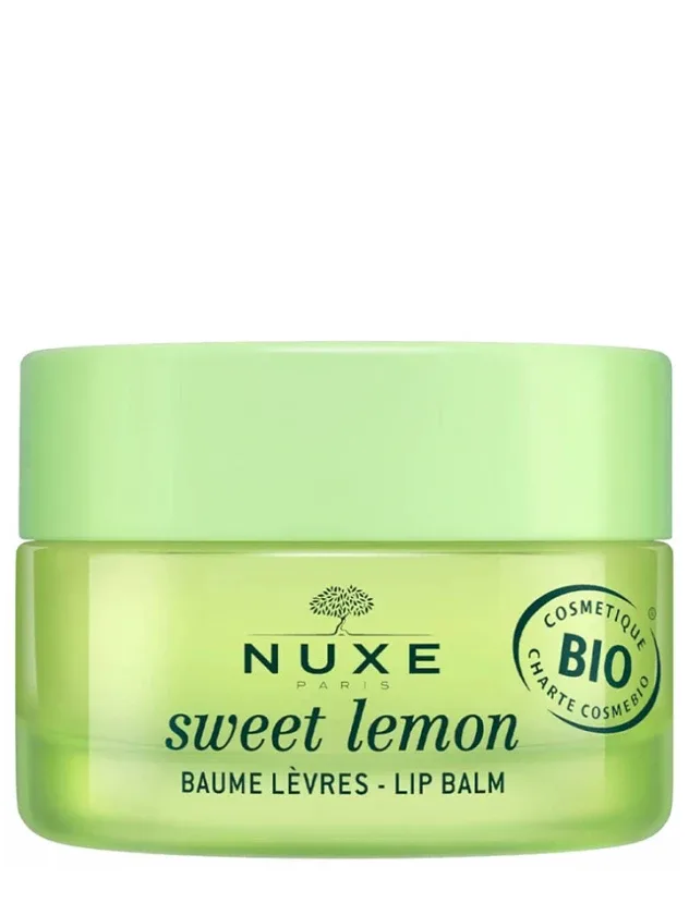 Nuxe Sweet Lemon lūpu balzāms ar citronu bezē aromātu, 15 g