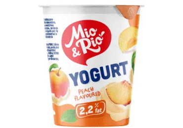 JOGURTS MIO&RIO PERSIKU 2,2% 400G