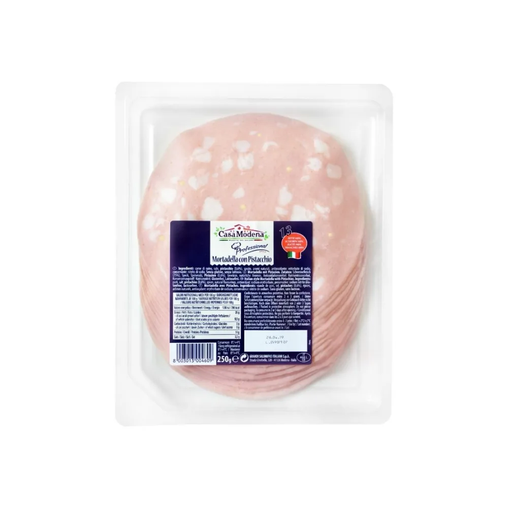 DESA MORTADELLA AR PISTĀCIJĀM, VĀR., SAGR., 250G,  CASA MODENA