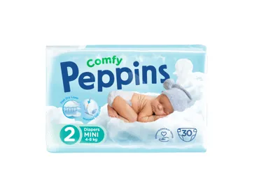 AUTIŅBIKSĪTES PEPPINS COMFY S2 4-8KG 30GAB.