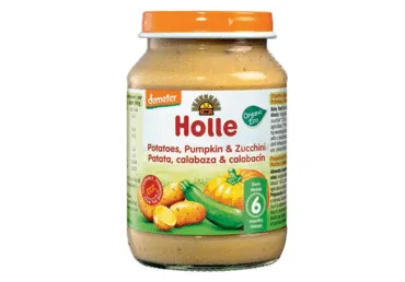 BIEZENIS HOLLE BIO CUKĪNI-ĶIRBIS- KARTUPELIS 190G