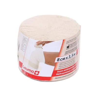 Lauma Medical elastīgā medicīniskā saite austa 8 cm X 3,5 m