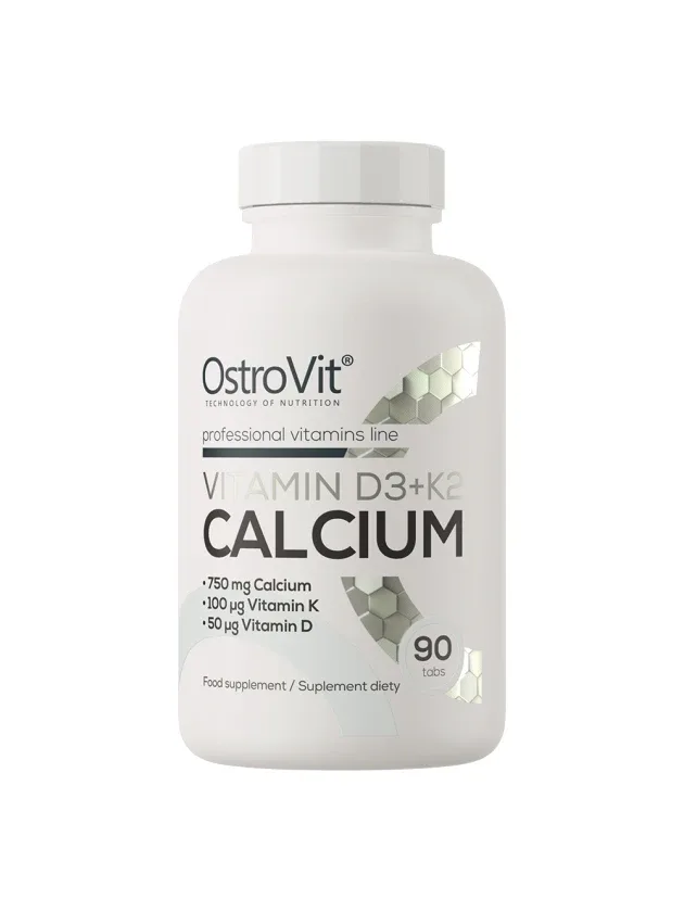 Ostrovit Vitamin D3 + K2 + Calcium tabletes, 90 gb.